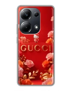 Чехол для Xiaomi POCO M6 Pro с картинкой «Gucci — золотой сад»