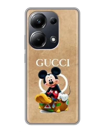 Чехол для Xiaomi POCO M6 Pro с картинкой «Микки Маус Gucci — крафт» Чехол для Xiaomi POCO M6 Pro с картинкой «Микки Маус Gucci — крафт»