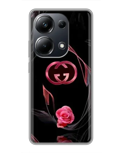 Чехол для Xiaomi POCO M6 Pro с картинкой «Gucci — неоновая роза» Чехол для Xiaomi POCO M6 Pro с картинкой «Gucci — неоновая роза»