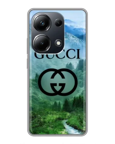 Чехол для Xiaomi POCO M6 Pro с картинкой «Gucci — горный пейзаж» Чехол для Xiaomi POCO M6 Pro с картинкой «Gucci — горный пейзаж»
