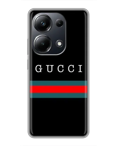 Чехол для Xiaomi POCO M6 Pro с картинкой «Gucci — красный пояс» Чехол для Xiaomi POCO M6 Pro с картинкой «Gucci — красный пояс»