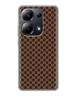 Чохол для Xiaomi POCO M6 Pro з картинкою «Gucci — шоколадна сітка»