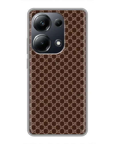 Чехол для Xiaomi POCO M6 Pro с картинкой «Gucci — шоколадная сетка» Чехол для Xiaomi POCO M6 Pro с картинкой «Gucci — шоколадная сетка»