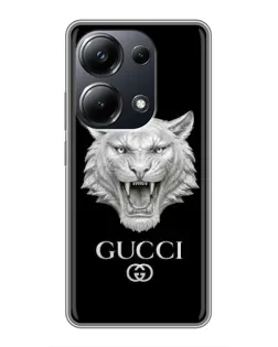 Чохол для Xiaomi POCO M6 Pro з картинкою «Gucci — срібний лев»