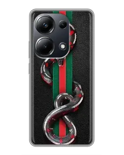 Чохол для Xiaomi POCO M6 Pro з картинкою «Gucci — змія на смузі»