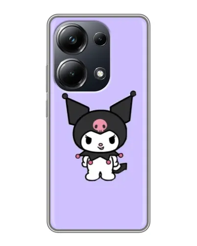 Чехол для Xiaomi POCO M6 Pro с картинкой «Kuromi — нежный фиолетовый»