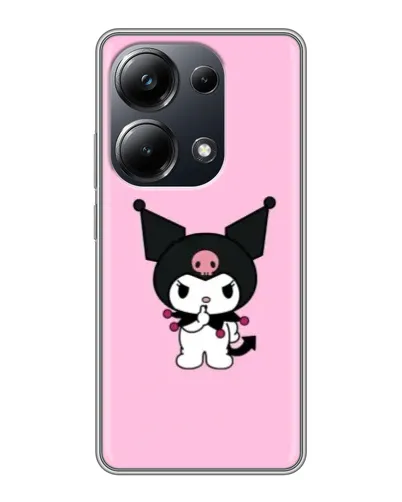 Чехол для Xiaomi POCO M6 Pro с картинкой «Kuromi — розовая нежность»