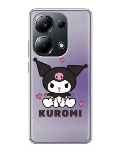 Чехол для Xiaomi POCO M6 Pro с картинкой «Kuromi — фиолетовый арт»