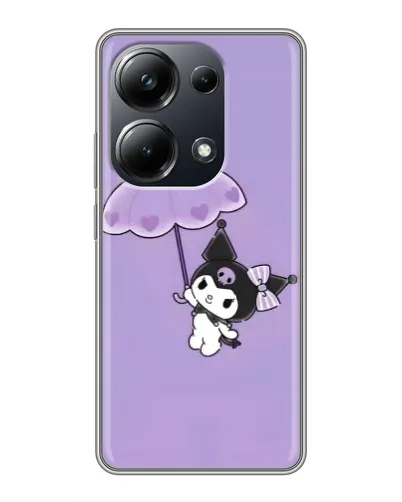 Чехол для Xiaomi POCO M6 Pro с картинкой «Kuromi с зонтиком»
