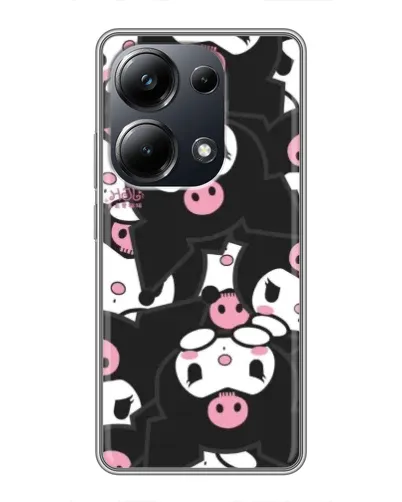Чехол для Xiaomi POCO M6 Pro с картинкой «Паттерн голов Куроми»