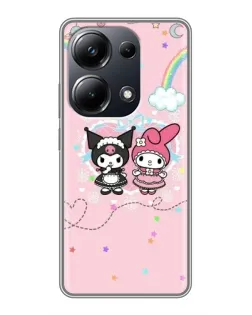 Чехол для Xiaomi POCO M6 Pro с картинкой «My Melody и Kuromi»