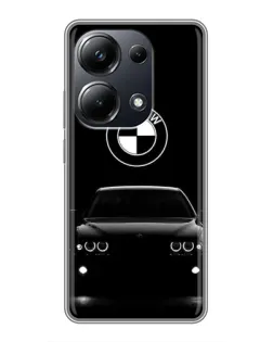 Чехол для Xiaomi POCO M6 Pro с картинкой «BMW — взгляд из темноты»