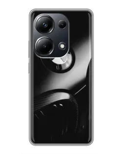 Чехол для Xiaomi POCO M6 Pro с картинкой «Эмблема BMW — макро»