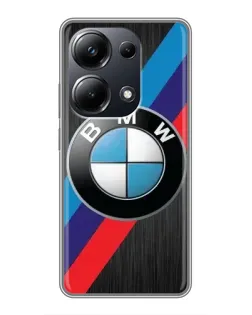 Чехол для Xiaomi POCO M6 Pro с картинкой «BMW M-stripes стиль»