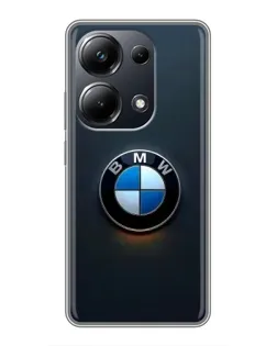 Чехол для Xiaomi POCO M6 Pro с картинкой «Логотип BMW — минимализм»