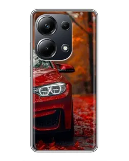 Чехол для Xiaomi POCO M6 Pro с картинкой «Осенняя BMW M4»