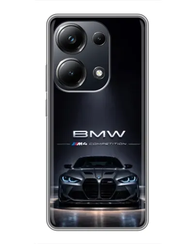 Чехол для Xiaomi POCO M6 Pro с картинкой «BMW сквозь ночной город» Чехол для Xiaomi POCO M6 Pro с картинкой «BMW сквозь ночной город»
