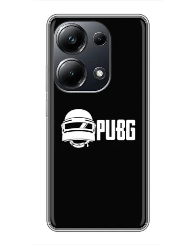 Чехол для Xiaomi POCO M6 Pro с картинкой «PUBG — классический лого»