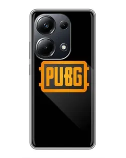 Чехол для Xiaomi POCO M6 Pro с картинкой «PUBG — рамка лого»