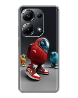 Чехол для Xiaomi POCO M6 Pro с картинкой «Among Us — 3D стиль»