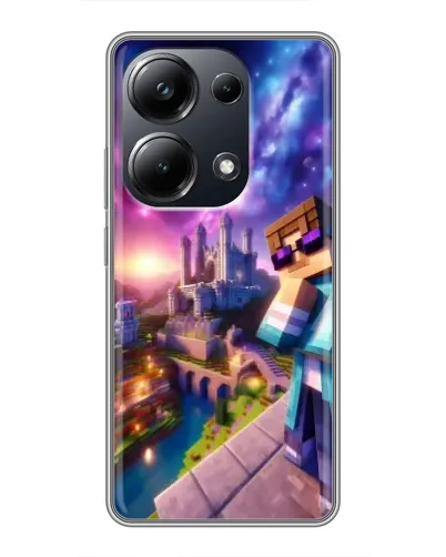 Чехол для Xiaomi POCO M6 Pro с картинкой «Стив и космос» Чехол для Xiaomi POCO M6 Pro с картинкой «Стив и космос»