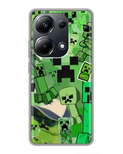 Чехол для Xiaomi POCO M6 Pro с картинкой «Криперы Minecraft»