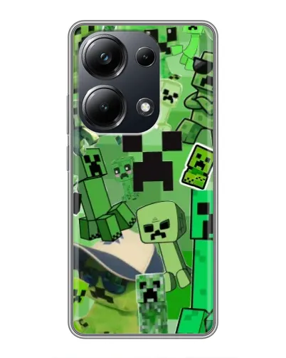 Чехол для Xiaomi POCO M6 Pro с картинкой «Криперы Minecraft» Чехол для Xiaomi POCO M6 Pro с картинкой «Криперы Minecraft»