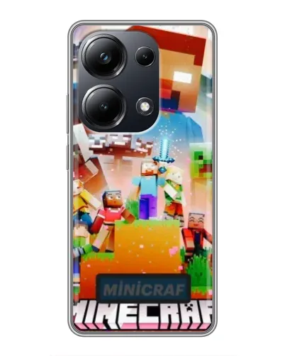 Чехол для Xiaomi POCO M6 Pro с картинкой «Minecraft герои игры» Чехол для Xiaomi POCO M6 Pro с картинкой «Minecraft герои игры»