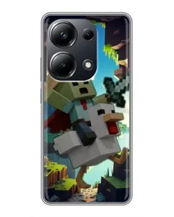Чехол для Xiaomi POCO M6 Pro с картинкой «Стив и гусь»