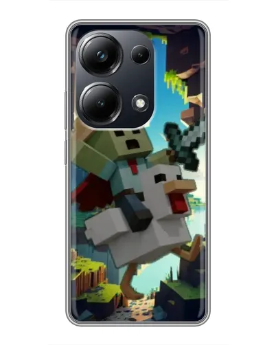 Чехол для Xiaomi POCO M6 Pro с картинкой «Стив и гусь» Чехол для Xiaomi POCO M6 Pro с картинкой «Стив и гусь»
