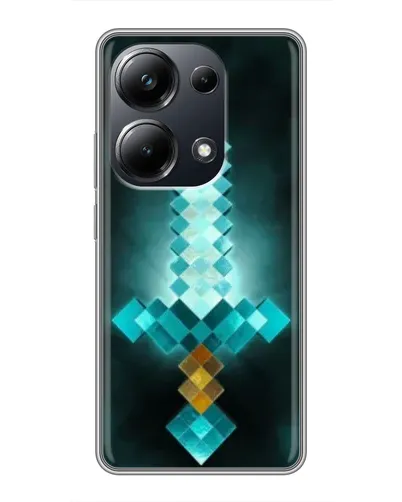 Чехол для Xiaomi POCO M6 Pro с картинкой «Алмазный меч неон» Чехол для Xiaomi POCO M6 Pro с картинкой «Алмазный меч неон»