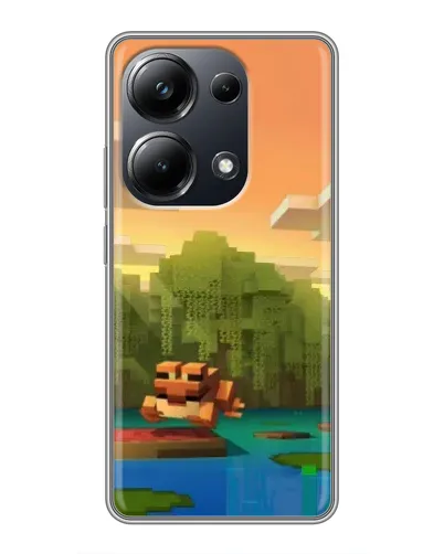 Чехол для Xiaomi POCO M6 Pro с картинкой «Майнкрафт закат солнца» Чехол для Xiaomi POCO M6 Pro с картинкой «Майнкрафт закат солнца»