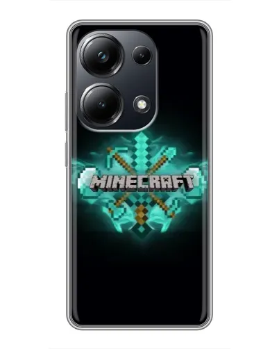 Чехол для Xiaomi POCO M6 Pro с картинкой «Minecraft Diamond лого» Чехол для Xiaomi POCO M6 Pro с картинкой «Minecraft Diamond лого»
