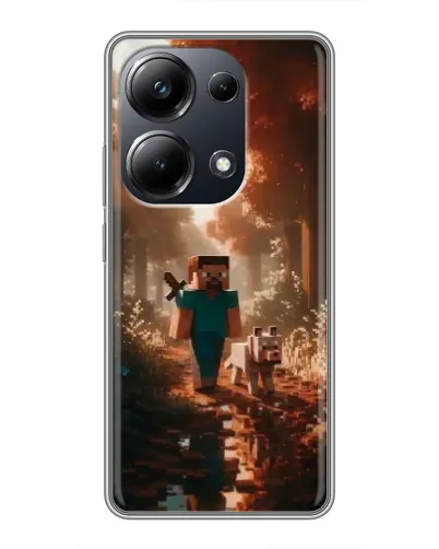 Чехол для Xiaomi POCO M6 Pro с картинкой «Стив в лесу» Чехол для Xiaomi POCO M6 Pro с картинкой «Стив в лесу»