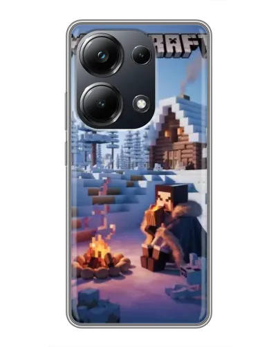Чехол для Xiaomi POCO M6 Pro с картинкой «Зимний Minecraft» Чехол для Xiaomi POCO M6 Pro с картинкой «Зимний Minecraft»