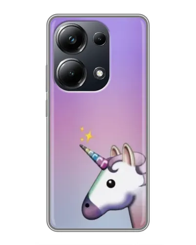 Чехол для Xiaomi POCO M6 Pro с картинкой «Единорог градиент»