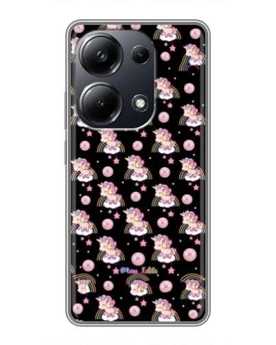 Чехол для Xiaomi POCO M6 Pro с картинкой «Magic Unicorn паттерн»