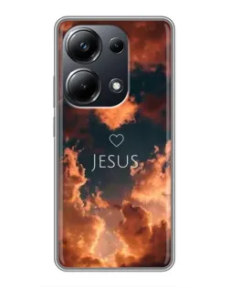 Чехол для Xiaomi POCO M6 Pro с картинкой «Сияние Имени Jesus»