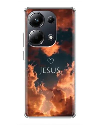 Чехол для Xiaomi POCO M6 Pro с картинкой «Сияние Имени Jesus»