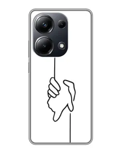Чехол для Xiaomi POCO M6 Pro с картинкой «Рука держит»
