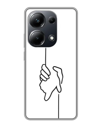 Чехол для Xiaomi POCO M6 Pro с картинкой «Рука держит»