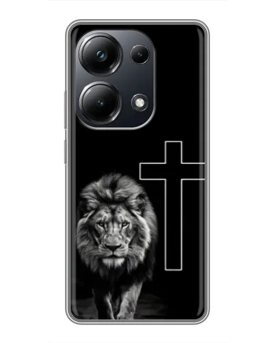 Чехол для Xiaomi POCO M6 Pro с картинкой «Лев и Крест»