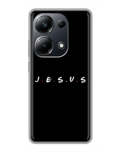 Чехол для Xiaomi POCO M6 Pro с картинкой «Точки веры J.E.S.U.S.»