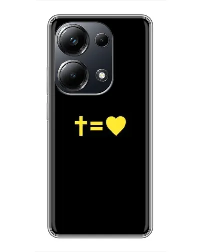 Чехол для Xiaomi POCO M6 Pro с картинкой «Сердце и Крест»