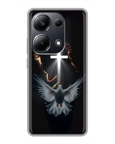 Чехол для Xiaomi POCO M6 Pro с картинкой «Голубь и Свет»
