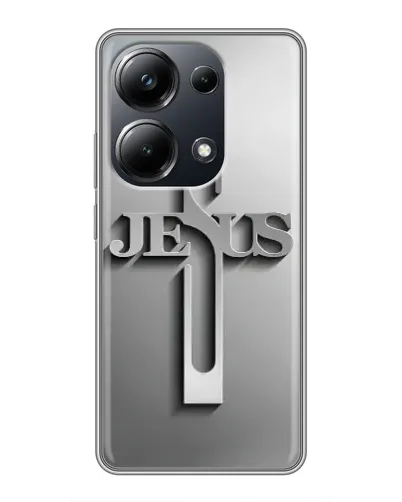 Чехол для Xiaomi POCO M6 Pro с картинкой «Металлический крест Jesus» Чехол для Xiaomi POCO M6 Pro с картинкой «Металлический крест Jesus»