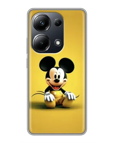 Чехол для Xiaomi POCO M6 Pro с картинкой «Микки на желтом»