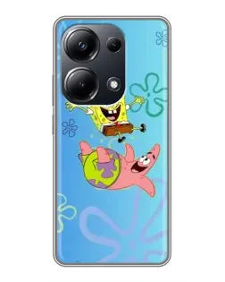 Чехол для Xiaomi POCO M6 Pro с картинкой «Спанч Боб и Патрик» Чехол для Xiaomi POCO M6 Pro с картинкой «Спанч Боб и Патрик»
