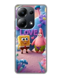 Чехол для Xiaomi POCO M6 Pro с картинкой «Губка Боб Патрик» Чехол для Xiaomi POCO M6 Pro с картинкой «Губка Боб Патрик»