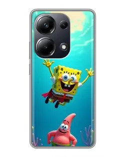Чехол для Xiaomi POCO M6 Pro с картинкой «Спанч Боб под водой» Чехол для Xiaomi POCO M6 Pro с картинкой «Спанч Боб под водой»